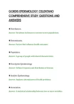 Gordis Epidemiology Celentano&NewLine;Comprehensive Study Questions And&NewLine;Answers&NewLine;