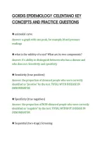 Gordis Epidemiology Celentano Key&NewLine;Concepts And Practice Questions&NewLine;