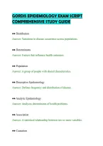 Gordis Epidemiology Exam Script&NewLine;Comprehensive Study Guide