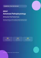 NR507 Advanced Pathophysiology Final Practice Exam &vert; 200 Questions with Answers & Detailed Rationales