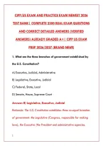 Cipp&sol;Us Exam And Practice Exam Newest 2026&NewLine;Test Bank&vert; Complete 2300 Real Exam Questions&NewLine;&NewLine;And Correct Detailed Answers &lpar;Verified&NewLine;Answers&rpar; Already Graded A&plus;&vert; Cipp Us Exam&NewLine;&NewLine;Prep 2026&sol;2027 &lpar;Brand New&excl;&excl;&rpar;&NewLine;