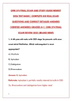 Cmn 574 Final Exam And Study Guide Newest&NewLine;2026 Test Bank&vert; Complete 450 Real Exam&NewLine;&NewLine;Questions And Correct Detailed Answers&NewLine;&lpar;Verified Answers&rpar; Graded A&plus;&vert; Cmn 574 Final&NewLine;&NewLine;Exam Review 2025 &lpar;Brand New&excl;&excl;&rpar;&NewLine;