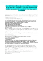 Econ 528 Midterm Exam Questions and Answers &vert; Actual Exam 2026&sol;2027 &vert; Complete Exam-Style Questions with Detailed Rationales &vert; 100&percnt; Verified &ndash; Pass Guaranteed &ndash; A&plus; Graded