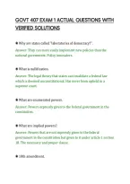 Govt 407 Exam 1 Actual Questions With&NewLine;Verified Solutions&NewLine;