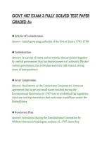 Govt 407 Exam 3 Fully Solved Test Paper&NewLine;Graded A&plus;