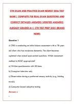 Ctr Exam And Practice Exam Newest 2026 Test Bank&vert; Complete 700 Real Exam Questions And Correct Detailed Answers &lpar;Verified Answers&rpar; Already Graded A&plus;&vert; Ctr Test Prep 2025 &lpar;Brand New&excl;&excl;&rpar;