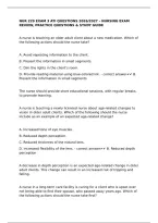 Nur 229 Exam 3 Ati Questions 2026&sol;2027 &ndash; Nursing Exam Review&comma; Practice Questions & Study Guide