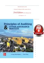 SOLUTION MANUAL FOR Principles Of Auditing And Other Assurance Services 23rd Edition By Ray Whittington Kurt ALL Chapters &lpar;1 - 21&rpar; Complete Solutions