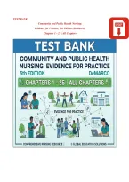 TEST BANK for Community and Public Health Nursing 5th Edition by DeMarco & Walsh&comma; All Chapters 1 - 25 Complete&comma; Verified Latest Edition Practice Questions with Answers