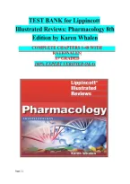 Test Bank for Lippincott Illustrated Reviews&colon; Pharmacology&comma; 8th Edition by Karen Whalen &vert; Complete Chapters 1&ndash;48 &vert; Questions & Answers 2027