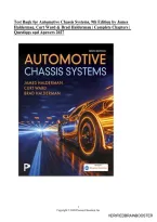 Test Bank for Automotive Chassis Systems&comma; 9th Edition by James Halderman&comma; Curt Ward & Brad Halderman &vert; Complete Chapters 1&ndash;38 &vert; Questions & Answers 2027&NewLine;