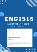 ENG1516 Assignment 4 2026 Exam Portfolio 2026 - Due 8 October 2026