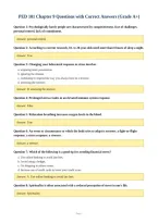 BUNDLE-&semi;&semi;PED 101 EXAMS&lpar;All chapters&rpar; WITH VERIFIED SOLUTIONS 
