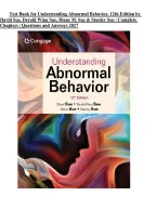 Test Bank for Understanding Abnormal Behavior&comma; 12th Edition by David Sue&comma; Derald Wing Sue&comma; Diane M&period; Sue & Stanley Sue &vert; Complete Chapters 1&ndash;17 &vert; Questions & Answers 2027