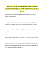 Texas Pesticide Applicator General Exam  &vert; Complete Questions With Expert Solutions 2026-2027 Latest Updated &vert; Get A&plus;