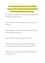 Texas Certified Applicator Exam&colon; Pest Control&comma; Pesticides & Ipm  &vert; Complete Questions With Expert Solutions 2026-2027 Latest Updated &vert; Get A&plus;