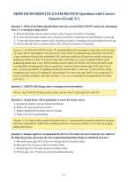 ABIM IM BOARDS ITE EXAM REVIEW Questions with Correct&NewLine;Answers &lpar;Grade A&plus;&rpar;
