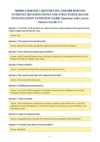 Abmdi Chapter 5 Identifying And Preserving&NewLine;Evidence Revision Notes And Structured Death&NewLine;Investigation Overview Guide Questions With Correct&NewLine;Answers &lpar;Grade A&plus;&rpar;