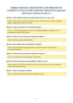 Abmdi Chapter 5 Identifying And Preserving&NewLine;Evidence Study Guide Forensic Principles Questions&NewLine;With Correct Answers &lpar;Grade A&plus;&rpar;