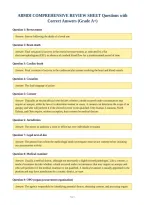ABMDI COMPREHENSIVE REVIEW SHEET Questions with&NewLine;Correct Answers &lpar;Grade A&plus;&rpar;