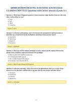 Abmdi Demonstrating Scientific Knowledge&NewLine;Examination Test Questions With Correct Answers &lpar;Grade A&plus;&rpar;