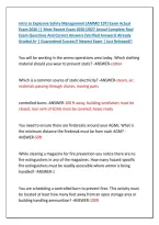 Intro to Explosive Safety Management &lpar;AMMO 107&rpar; Exam Actual &NewLine;Exam 2026 &vert;&vert; Most Recent Exam 2026&vert;2027 Actual Complete Real &NewLine;Exam Questions And Correct Answers &lpar;Verified Answers&rpar; Already &NewLine;Graded A&plus; &vert; Guaranteed Success&excl;&excl; Newest Exam &vert; Just Released&excl;&excl;