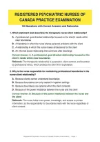 Registered Psychiatric Nurses Canada Exam &mdash; 120 Practice Questions with Answers & Rationales