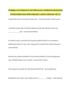 Florida 2-15 Insurance License Exam &vert; Complete Questions With Expert Solutions 2026-2027 Latest Updated &vert; Get A&plus;