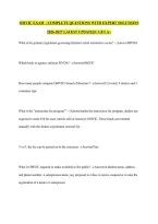Omvic Exam  &vert; Complete Questions With Expert Solutions 2026-2027 Latest Updated &vert; Get A&plus;