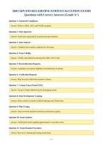 ABO ADVANCED CERTIFICATION EVALUATION EXAMS&NewLine;Questions with Correct Answers &lpar;Grade A&plus;&rpar;