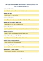 ABO ADVANCED CERTIFICATION SCRIPT Questions with&NewLine;Correct Answers &lpar;Grade A&plus;&rpar;