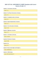 ABO ACTUAL ASSESSMENT SCRIPT Questions with Correct&NewLine;Answers &lpar;Grade A&plus;&rpar;