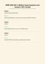 NRNP 6566 WK1-5 Midterm Exam Questions and&NewLine;Answers 100&percnt; Verified