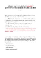 Pmhnp Ancc Final Exam 2026&sol;2027 Questions And Correct Answers Graded A&plus;