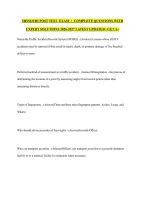 Missouri Post Test  Exam   &vert;  Complete Questions With Expert Solutions 2026-2027 Latest Updated &vert; Get A&plus;