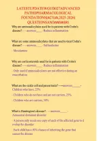 WGU D027 Advanced Pathopharmacological Foundations &ndash; Complete Exam Study Guide & Test Bank &lpar;Questions & Answers&rpar;