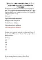 WEST COAST EMT Block 1 Exam &lpar;2025&sol;2026&rpar; &ndash; Questions with Verified Answers