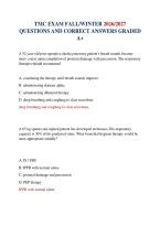 Tmc Exam Fall&sol;Winter 2026&sol;2027 Questions And Correct Answers Graded A&plus;