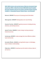 WGU D664 Learners and Learning Science Objective Assessment Exam &NewLine;Actual Exam 2026 &vert;&vert; Most Recent Exam 2026&vert;2027 Actual Complete &NewLine;Real Exam Questions And Correct Answers &lpar;Verified Answers&rpar; Already &NewLine;Graded A&plus; &vert; Guaranteed Success&excl;&excl; Newest Exam &vert; Just Re