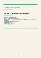 NR 509 Advanced Physical Assessment Midterm & Final Exam Bundle 2026&sol;2027 &vert; 250 Verified Questions & Answers &vert; Chamberlain FNP Prep &vert; Instant Download