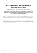 NCLEX-RN Ultimate Test Bank & Clinical Judgment Practice Q&A - Volume 2 &vert; 30 Detailed Questions with Expert Rationales &lpar;14 Pages&comma; 2026&sol;2027 Updated&rpar;