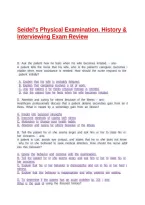 Seidel's Physical Examination&period; History & Interviewing Exam Review&NewLine;&NewLine;&NewLine;&NewLine;