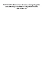 TEST BANK For International Business&colon; Competing in the Global Marketplace&comma; 14th Edition By Charles Hill&period; All Chapters 1-20&period; &lpar;Complete Download&rpar; Updated A&plus;&NewLine;