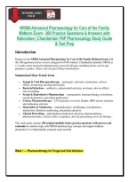 NR566 Advanced Pharmacology for Care of the Family &NewLine;Midterm Exam&ndash; 200 Practice Questions & Answers with &NewLine;Rationales &vert; Chamberlain FNP Pharmacology Study Guide &NewLine;& Test Prep 