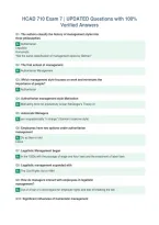 HCAD 710 Exam 7 &vert; UPDATED Questions with 100&percnt;&NewLine;Verified Answers