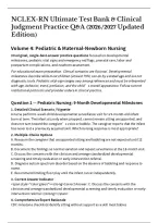 NCLEX-RN Ultimate Test Bank & Clinical Judgment Practice Q&A - Volume 4 &vert; 30 Detailed Questions with Expert Rationales &lpar;30 Pages&comma; 2026&sol;2027 Updated&rpar;