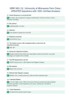 HRIR 3021 &lpar;3&rpar; &vert; University of Minnesota-Twin Cities &vert;&NewLine;UPDATED Questions with 100&percnt; Verified Answers