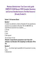 Montana Administrator Test Exam study guide COMPLETE EXAM Newest 2026 Complete Questions and Correct Detailed Answers &lpar;Verified Answers&rpar; &vert;Already Graded A&plus;