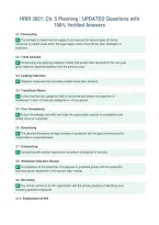 HRIR 3021&colon; Ch&period; 5 Planning &vert; UPDATED Questions with&NewLine;100&percnt; Verified Answers
