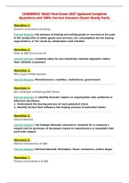 COMMERCE 1MA3 Final Exam 2027 Latest Complete Questions&NewLine;and 100&percnt; Correct Answers &lpar;Top Score Assurance&rpar;